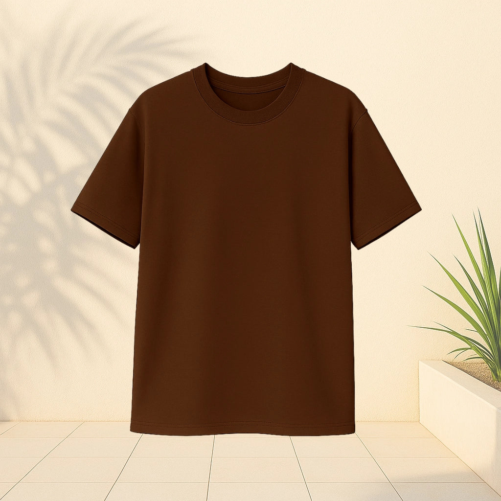 Coffee Drop Shoulder T-Shirt